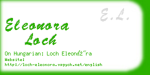 eleonora loch business card